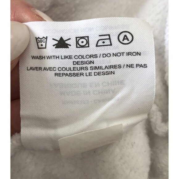 Air Jordan Logo Hoodie Sweatshirt Mens M White Basketball Athleisure Activewear - Picture 8 of 10